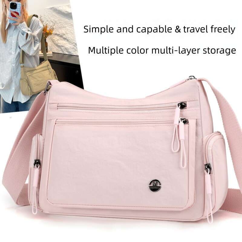 New Bags Designer Women Nylon Fabric Women's Multi-Compartment Casual Lightweight Versatile Crossbody wallet Korean Style Simple Fashionable Shou