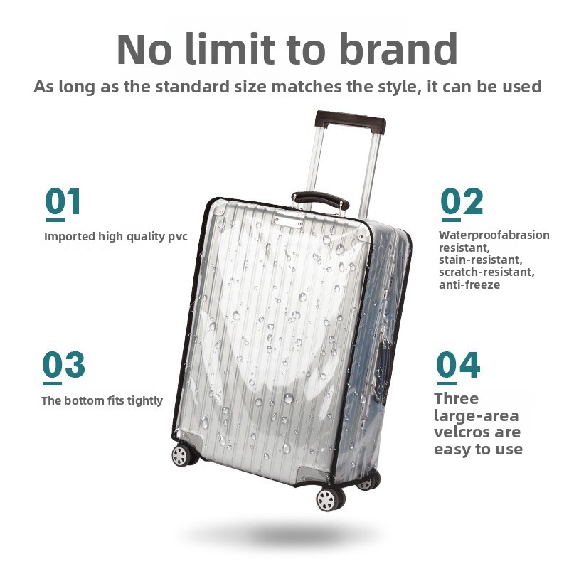 Suitcase protective cover Machine Washable Stretchy Anti-Scratch Suitcase Protector for Travel