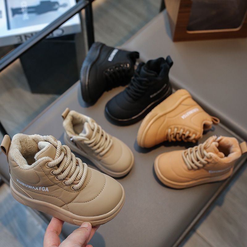 Fashion Children Snow Boots Youth Warm Thick Bottom Girls Cotton Boots Toddler Winter New Non-slip Boys Casual Shoes Comfortable Kid's Boot Sizes