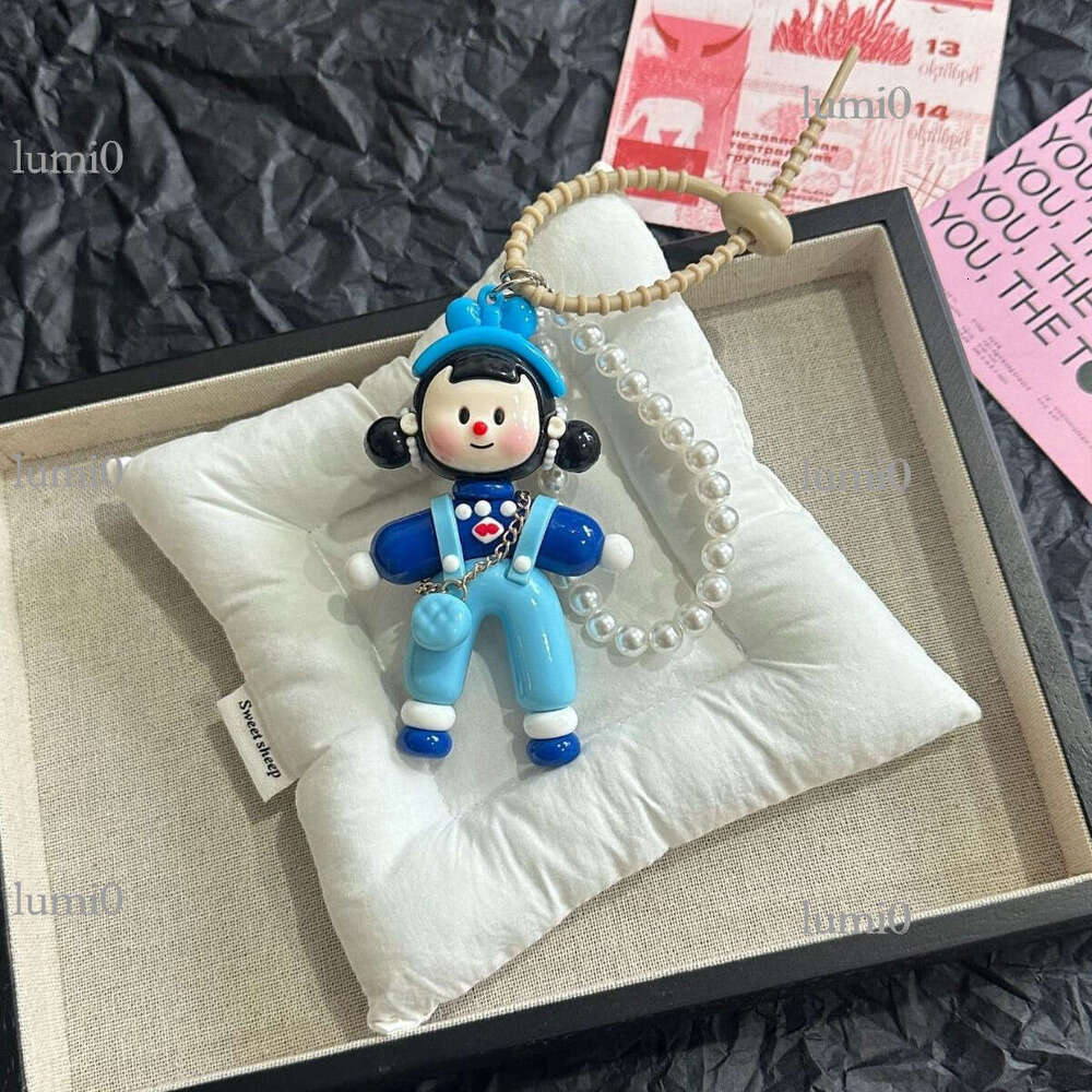 New Color-Block Split Girl Multi-Girl Car Hanging Accessories Bag Pendant High-End Cute Creative Keychain