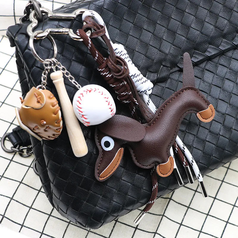 Cartoon Personalized Keychain Bag Pendant Series Sausage Dog Shaped Bag Hanging Decoration For Gift 250811