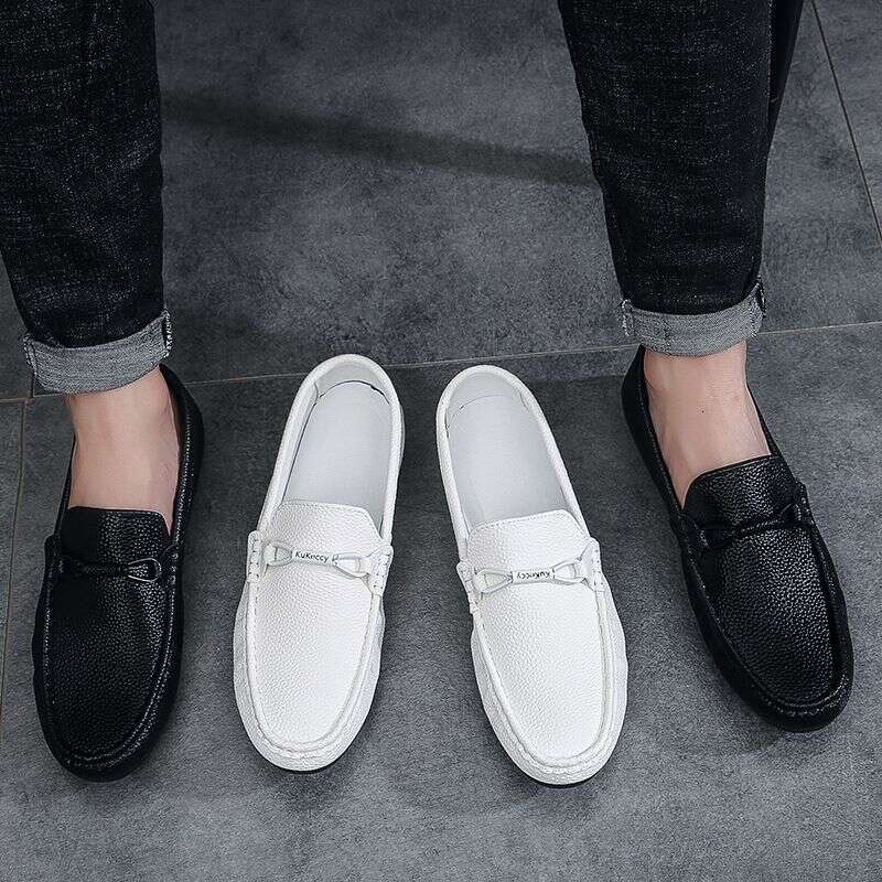 Bean Summer New British Style Fashion Trend Casual Versatile Men's Soft Sole One Foot Le Fu Shoes