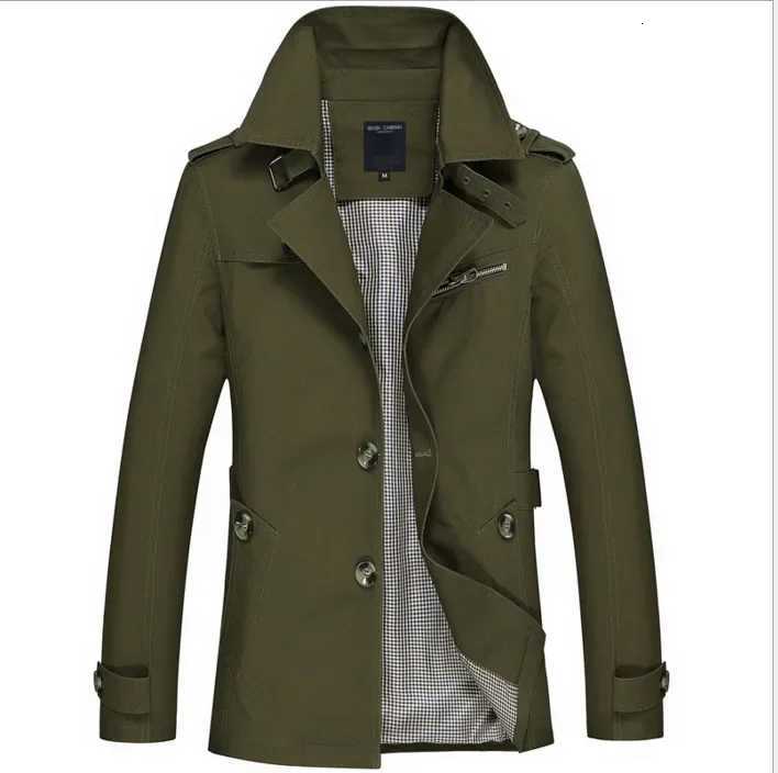 2022 Mens Autumn/Winter Casual Medium-Length Jacket Washing Plus Size Jacket Windbreaker For Cross-Border W250815