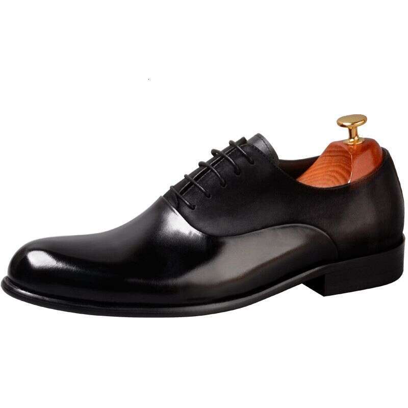 Men's Leather match leather business Dress Retro men's shoes
