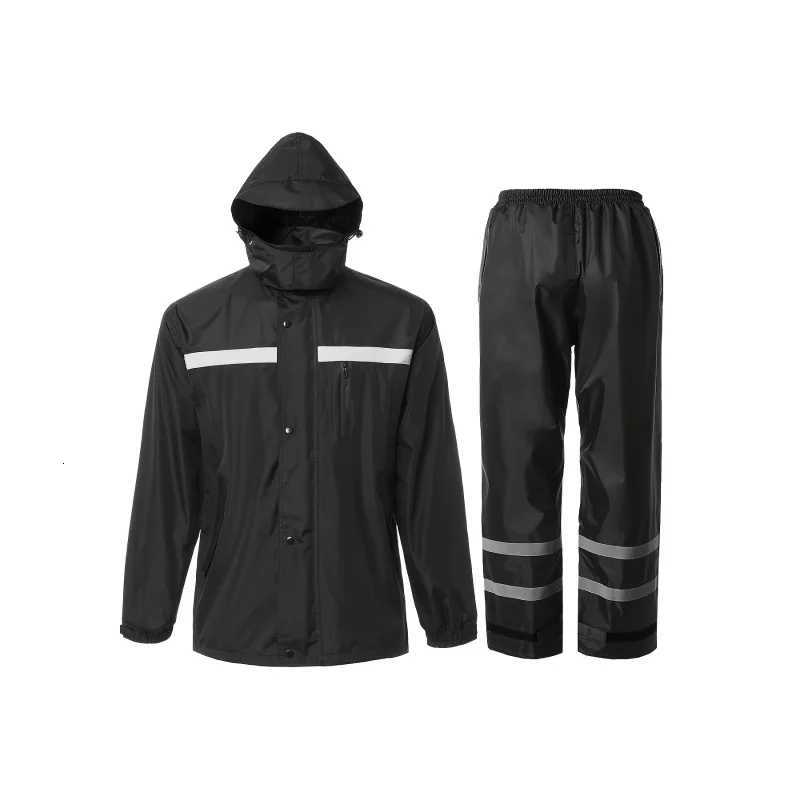 Mens Rain Suit High Visibility Reflective Work Rain Pants For All Sport Farm Fishing Motorcycle Y250814