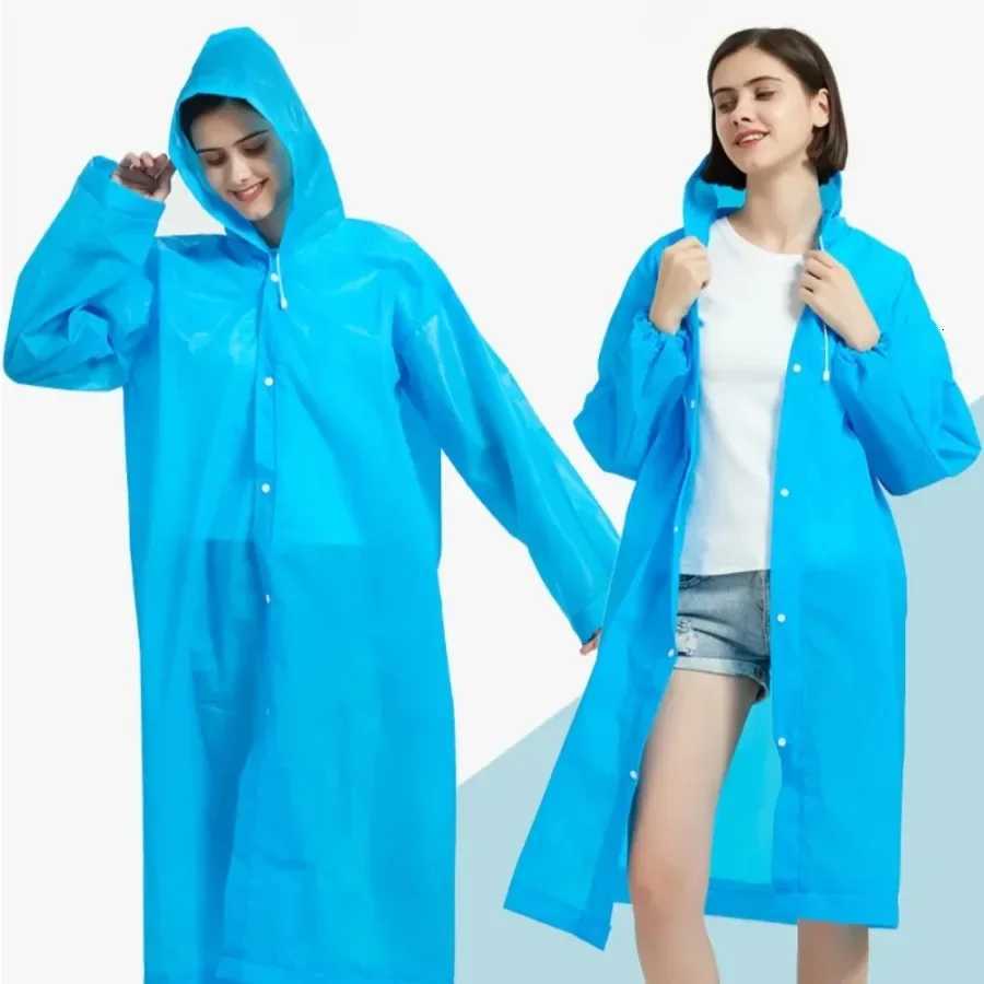 1PCLong Transparent Raincoat - Thickened Lengthened Ponchos for Boys and Girls Suitable for Rainy Weather Y250814
