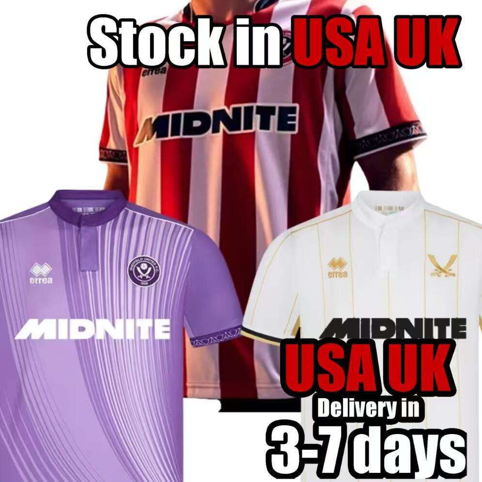 Size S-4XL Sheffields 25 26 Soccer Jerseys Third home away 2025 BREWSTER Uniteds Football Shirt Uniforms Men Kids Kits CAMPBELL MOORE HAMER BURR