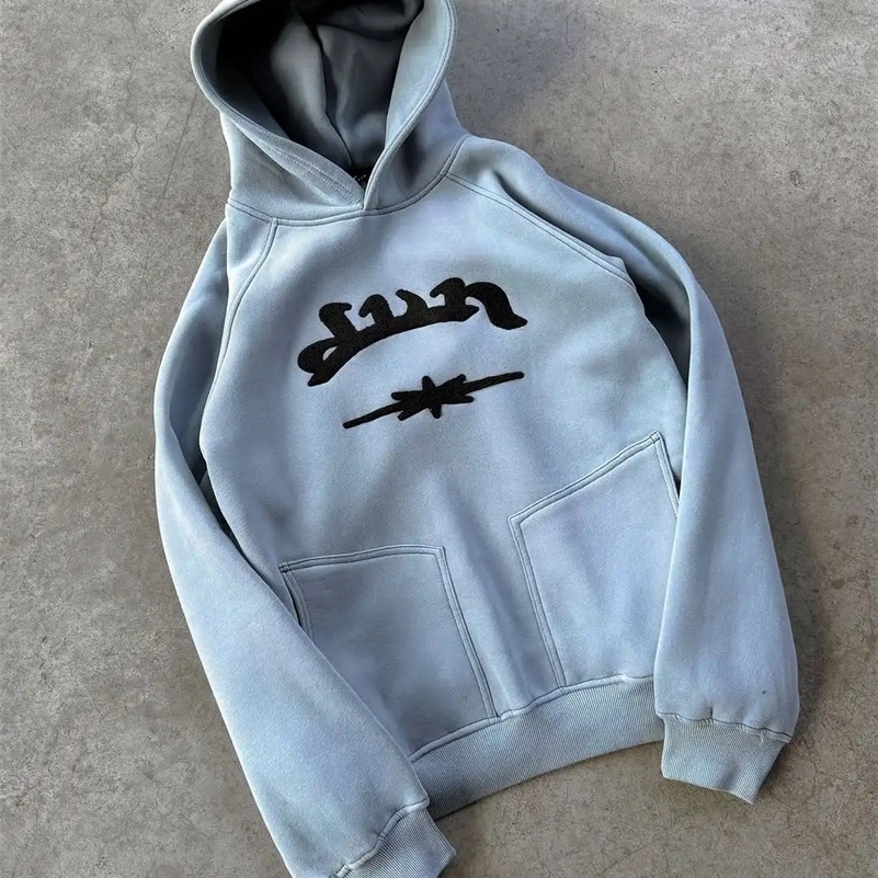 Y2K Divin Series Hoodies Fashion Embroidery Hoodie Harajuku Hip Hop Street Coat Loose Mens Hooded Sweatshirt y250729