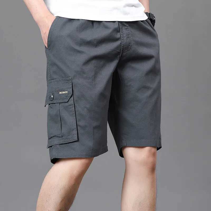 Mens Work Cargo Shorts Summer Casual Shorts Baggy Sports Gym Work Shorts 4XL Light Weight Cotton Sweat Knee Shorts Y250814