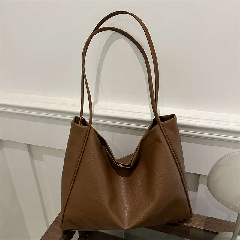 Tote Maillard Large Capacity for Women 2025 Autumn Winter Designer Bags New Trendy Soft Leather Commuter Fashion Single Luxury Shoulder Bag