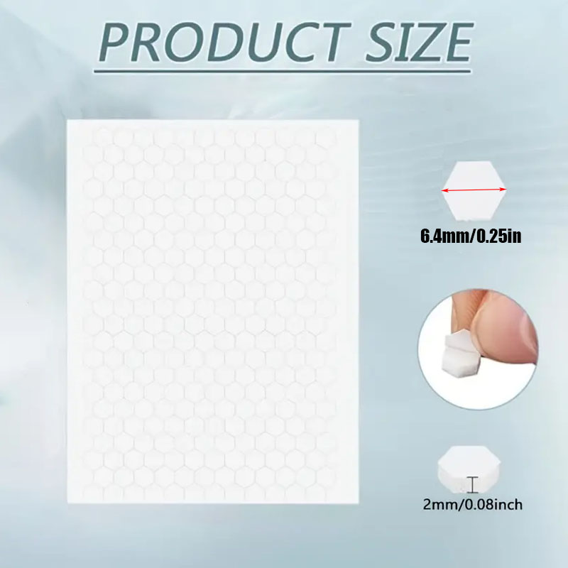 3D Double-sided Foam Dots Hexagon Adhesives White Strong Glue Magic Sticker DIY Shaker Card Making Scrapbooking Craft Supplies