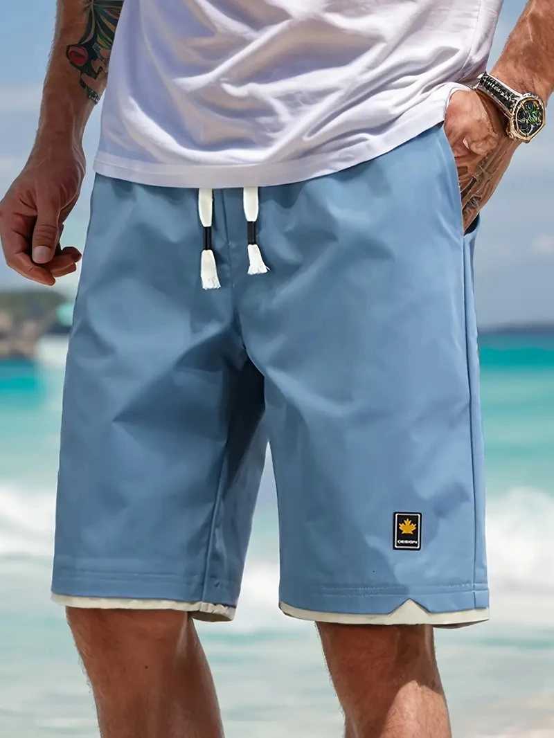 Mens Summer Street Sport Men Drawstring Waist With Pocket Causal Sports Shorts Y250814