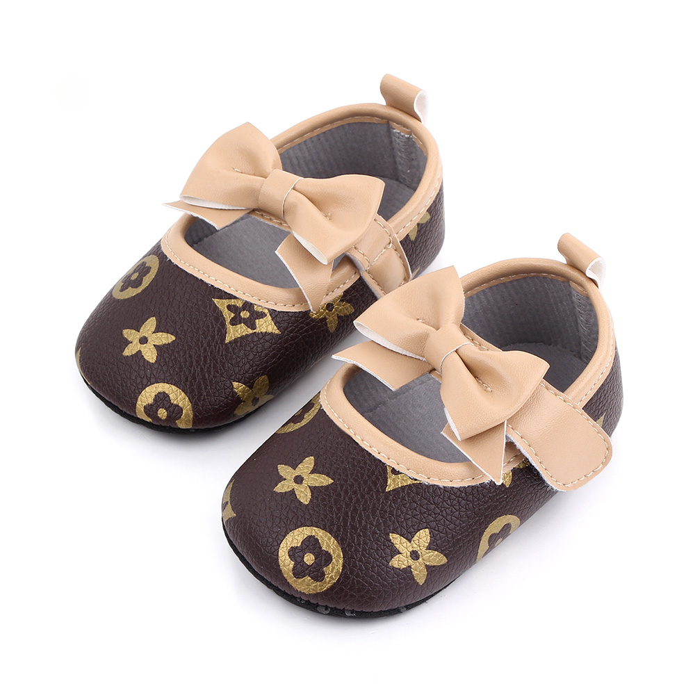 New 0-1 years Newborn shoes Bowknot Infant baby girls first walkers Kids bebe Soft Sole shoes 0-18M