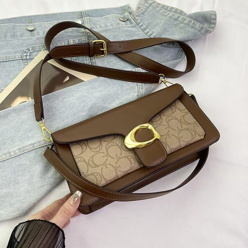 100a Designer Baguette Sacoche Tabby Bag For Woman Purse Black White Shoulder Strap Handbag Tote Leather Clutch Man Fashion Crossbody Pochette Bags
