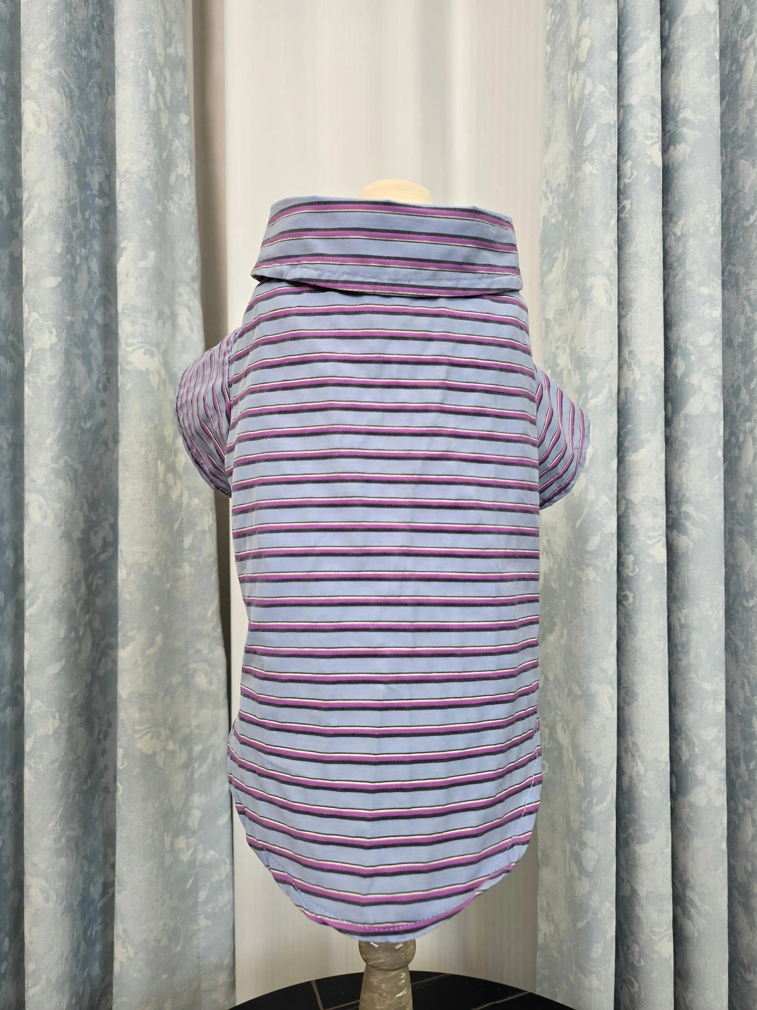 Cute and Cool StreetFriendly Artifact American Retro Style Red Blue Stripesd Shirt for Pets Suitable Cats Dogs 250814