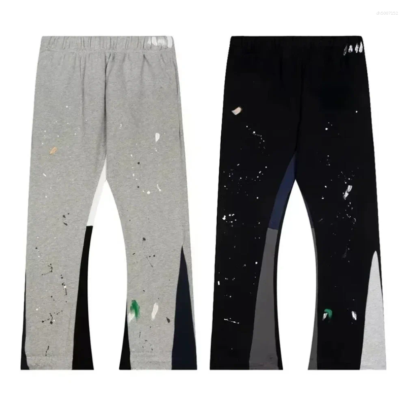 Men's Pants Tie Dye Baggy Sweatpants Men Women Clothing Fashion Y2K Retro Hip Hop Letter Loose Casual Stretch Waist Jogging Streetwear