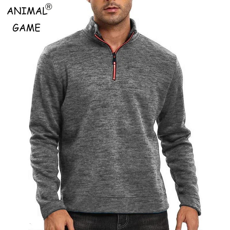 Mens Half Zipper Lightweight Sweatshirts Solid Color Pullover for Men Long Sleeve Turtleneck Streetwear Warm Jacket Coats 250814