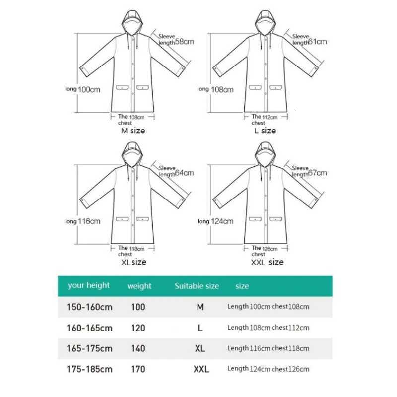 New Fashion EVA Women Poncho With Hat Ladies Waterproof Long Translucent Raincoat Adults Rain Coat Y250814