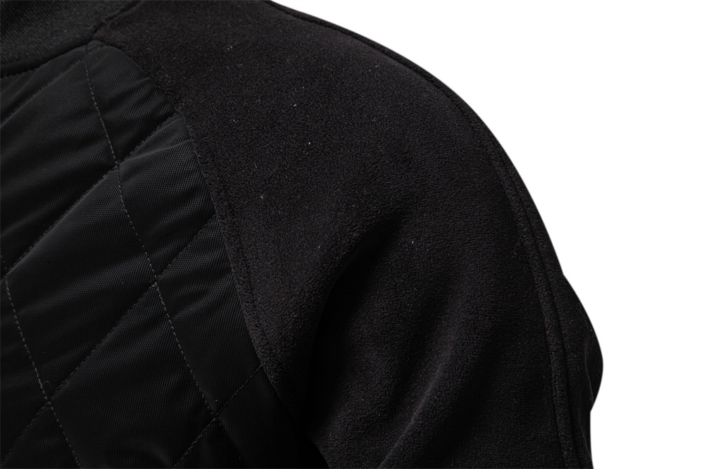 Designer jacket New Men's Fleece Lined Jacket Autumn Winter Thickened Coat Casual Drop Shoulder Male Outerwear Warm Jacket EUR size: S-2XL