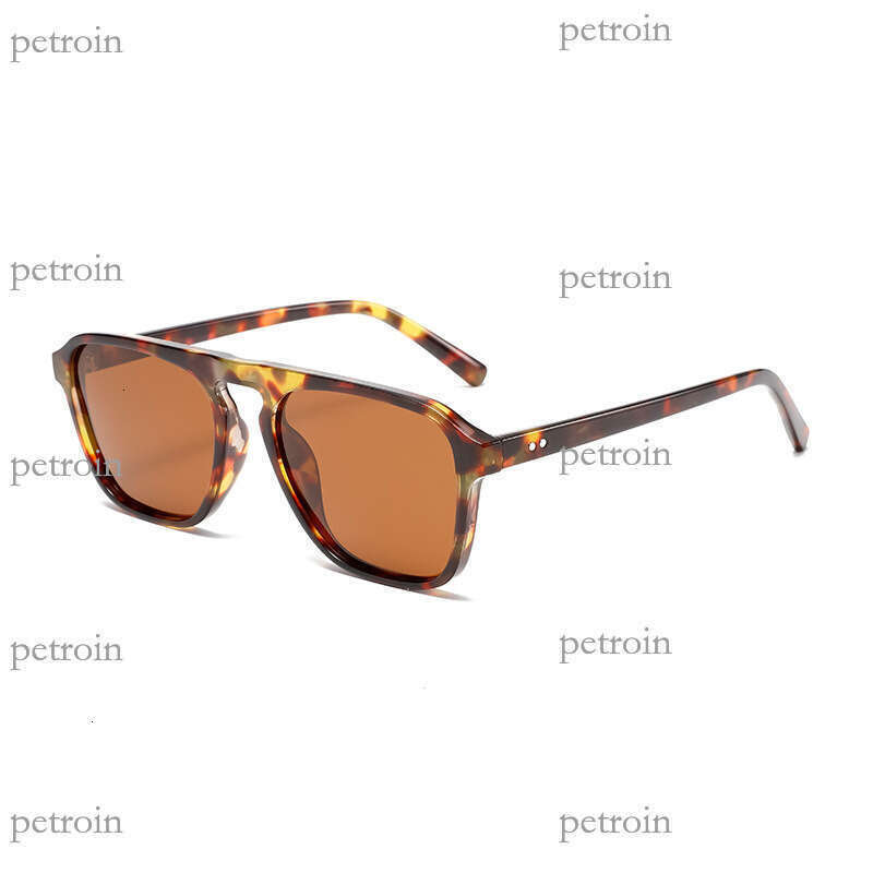 New Men's and Women's Pilot Polarized Sunglasses Fashion Square Frame Hot-Selling Model