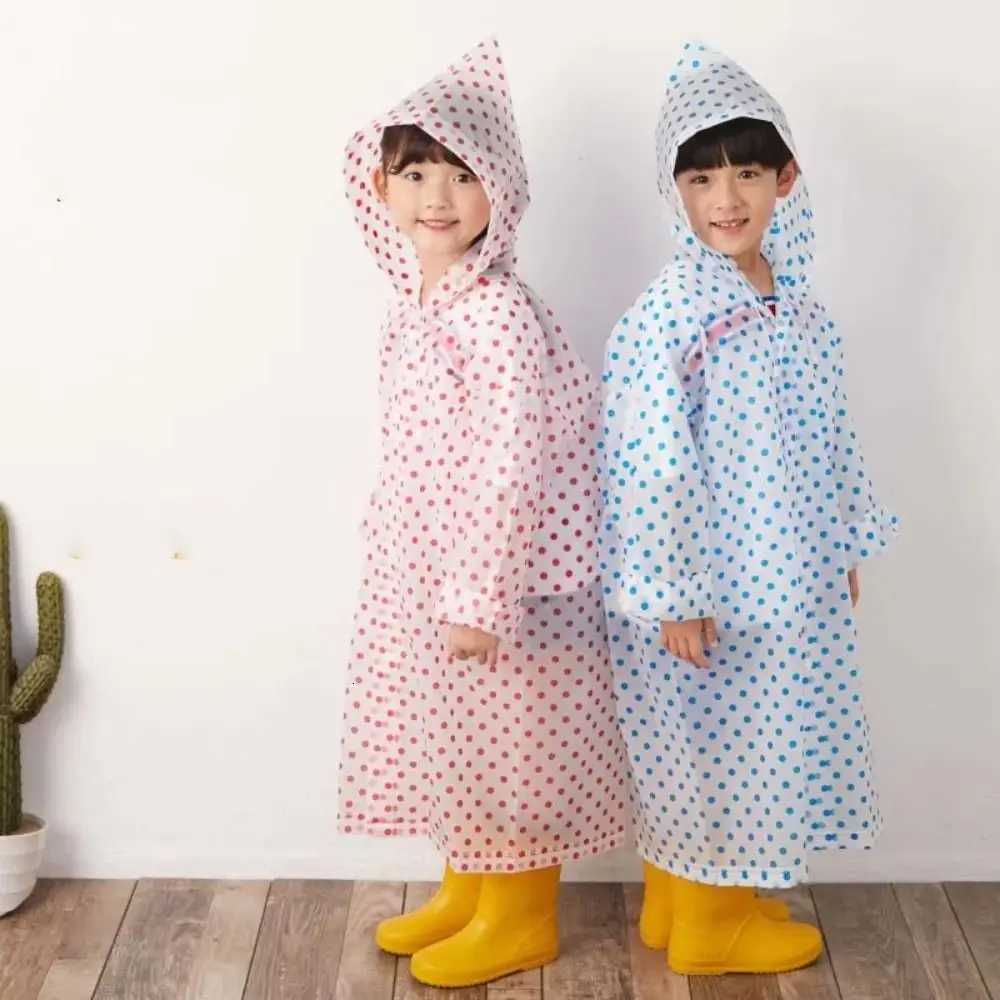 Rain Cape Transparent Rain Gear Waterproof Thick Rain Poncho EVA Portable Rain Cover Camping Y250814