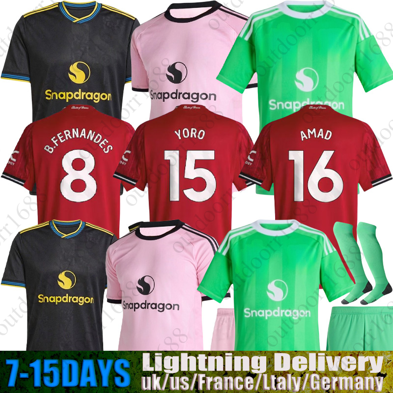 2025 2026 MAN CUNHA Soccer Jersey AMAD GARNACHO SESKO MAINOO MOUNT unted football shirt MARTINEZ FERNANDES YORO UNTED CASEMIRO MBEUMO Kids Child kit unitedjersey