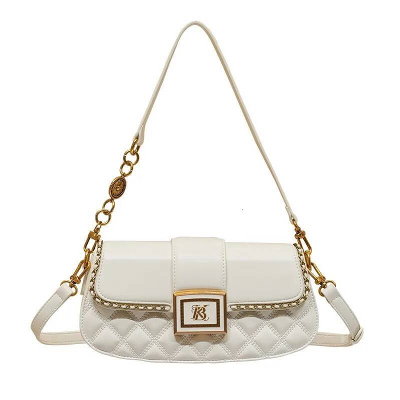 Light Brand Women's Single Shoulder Armpit 2025 New Autumn And Winter High-End Designer Dia Grid Crossbody Bag