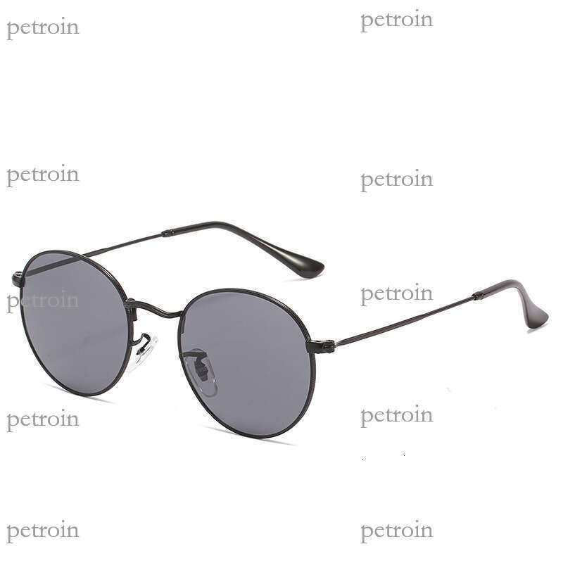 Round Frame Metal Polarized UV Protection Unisex Trendy Sunglasses