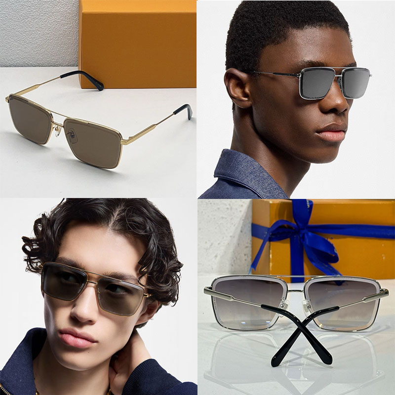 Z2627 Versatile Pure Low Square Metal frame Sunglasses Fashion Designer sunshade Retro Goggles Leisure Style Luxury Anti Ultraviolet UV400 sunglasses