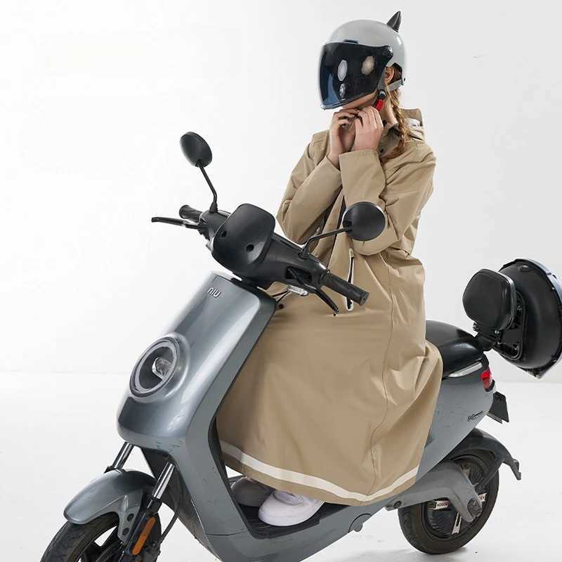 Womens Full Body Rain Proof Poncho Motorcycle Rider Electric Bicycle Mens Raincoat Girl One-piece Windbreaker Style Raincoat Y250814