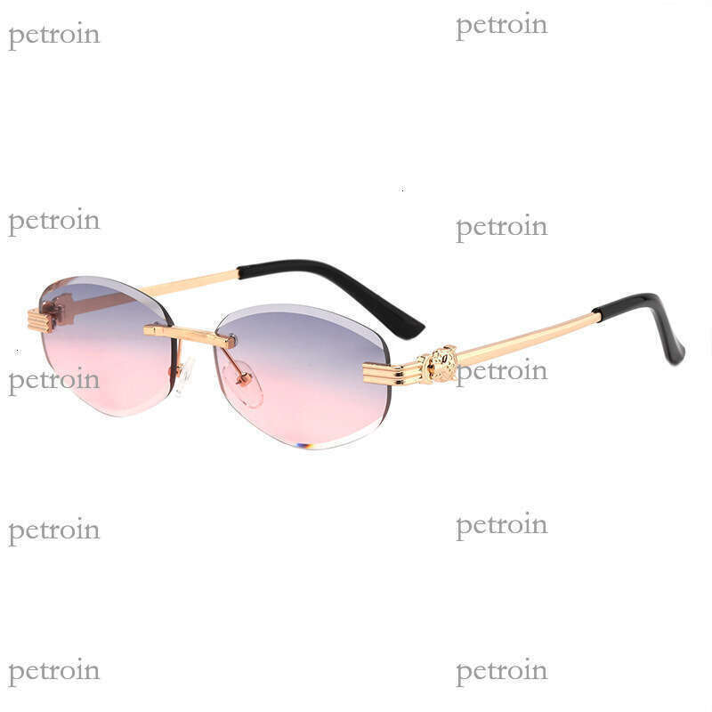 New Metal Frameless Polygon Fashion Trend Unisex Internet Celebrity Sunglasses