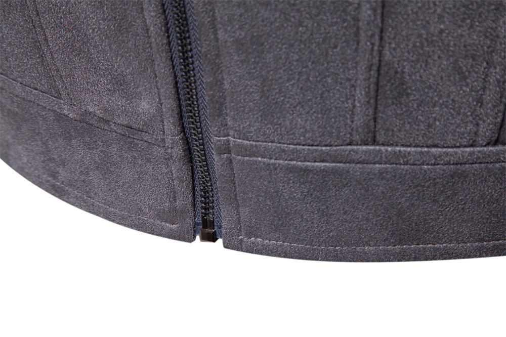 Windbreaker 2025 New Men's Faux Suede Jacket Autumn Winter Lapel Coat Trendy Male Outerwear Casual Outdoor Jacket EUR size: S-2XL