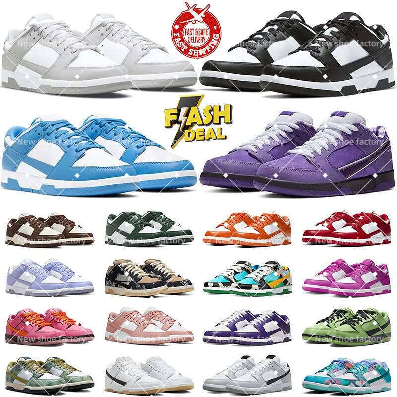 Designer Sneakers Men Women Running Shoes Panda White Black Grey Fog Triple Pink sneaker Olive Brown GAI outdoor Sports mens trainers