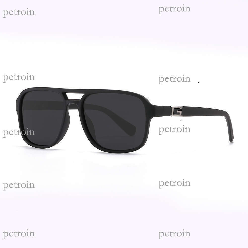 New Double Bridge High-End Square Men's UV Protection Driver Driving Polarized Sunglasses Trendy