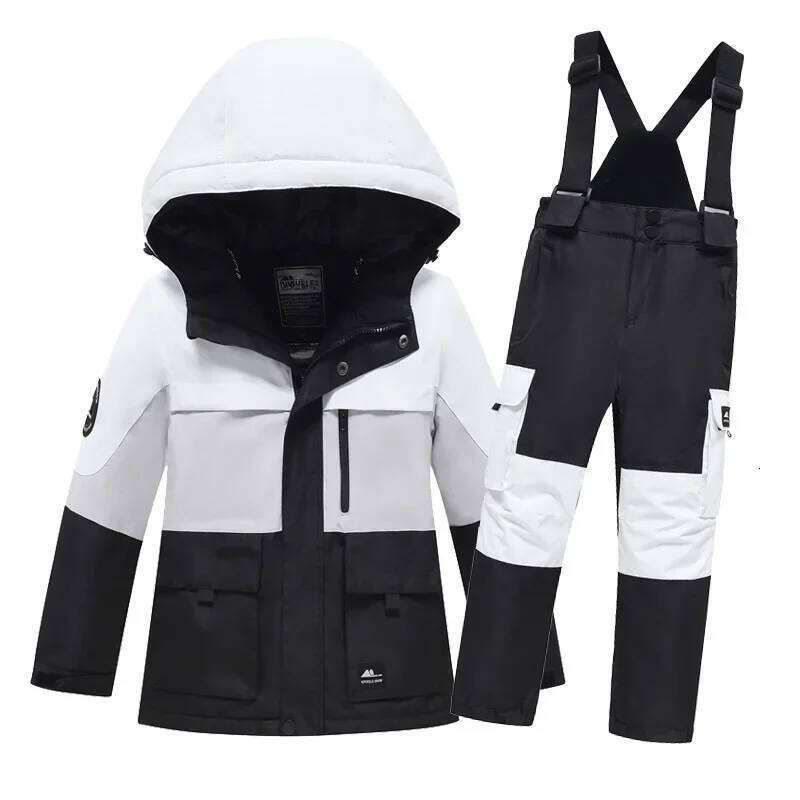 New Boys Girls Ski Suit Winter Outdoor Snowboarding Skiing Jacket Children Waterproof Breathable Windproof Kids Snow Clothes