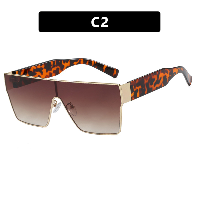 2025 New Arrival Women Square One Piece Over sized Sunglasses Trendy High End UV Protective Sunwear for Stylish Shading