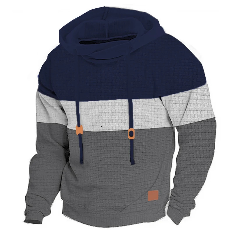 Mens Hoodie Pullover Sweatshirt Hooded Color Block Drawstring Sports Outdoor Casual Streetwear Sportswear Basic Fall Winter 250814