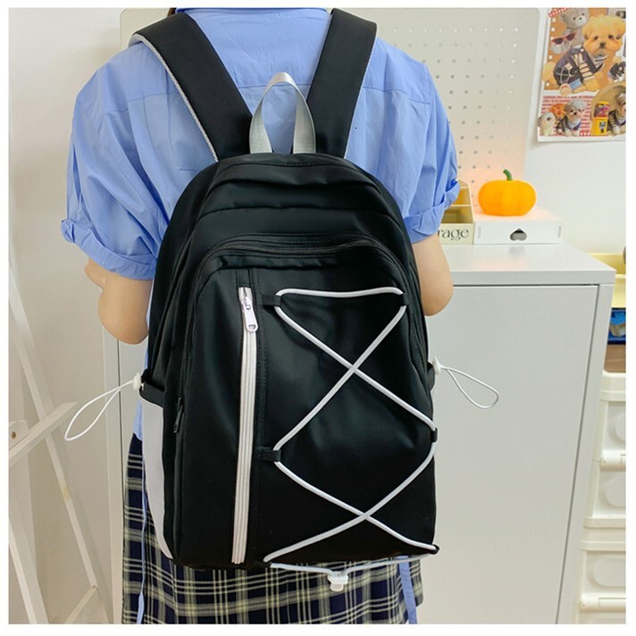 Autumn New Unisex Style Backpack Lightweight Casual Backpack Large Capacity Couple Backpack Autumn New Designer Bag Contrasting Color Niche Designer B