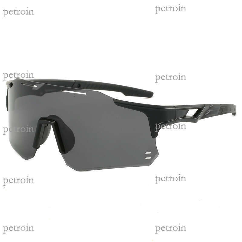 New Outdoor Bicycle Integrated Colorful Large Frame Glasses Men and Women Riding Windproof Eye Protection Sports Sunglasses