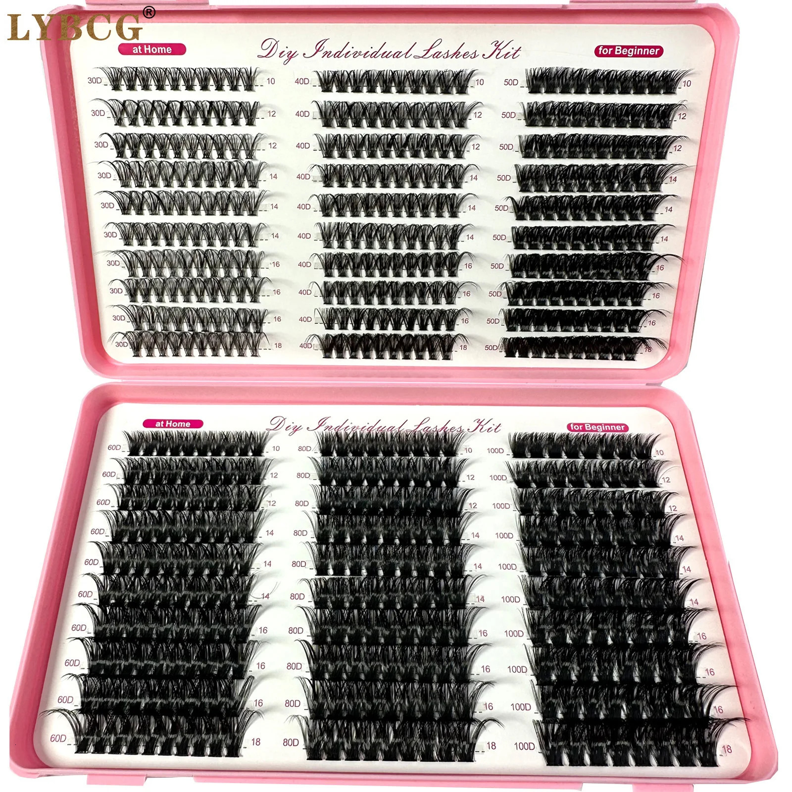 007mm Soft Fluffy Lash Clusters 30D100D Thick Long 1018mm Volume Cluster Eyelash s 570Pcs Wispy Individual Lashes 250811