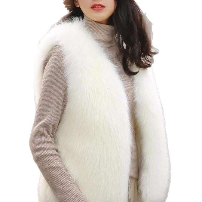 Women Vest Cozy Fluffy Faux Fur Vest for Women Soft Thick Cardigan Cold Resistant Plus Size Waistcoat Women Furry Vest