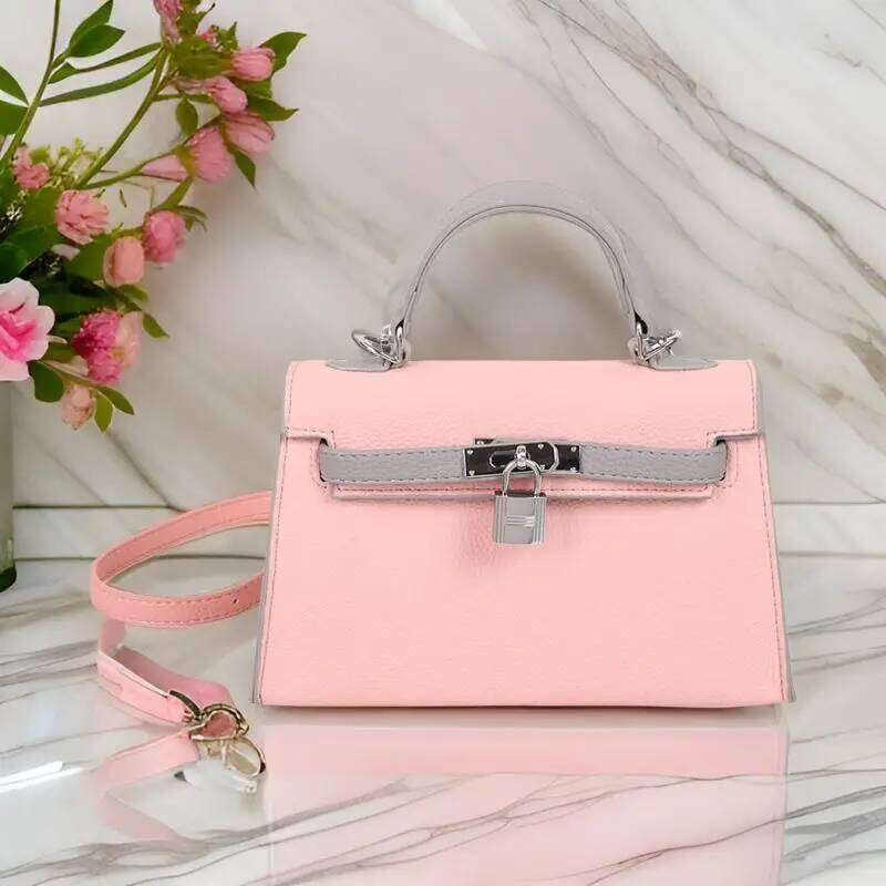 Women's Brand Handbag Made Of Fine Leather, Famous Designer Crossbody Shoulder Messenger Bag, Elegant Tote For Ladies