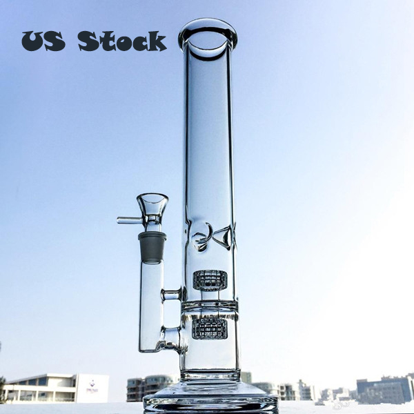 Matrix Perc Glass Bong Smoking Rigs Warter Bongs Water Pipes with 18mm bowl Fast Shipping In US Stock