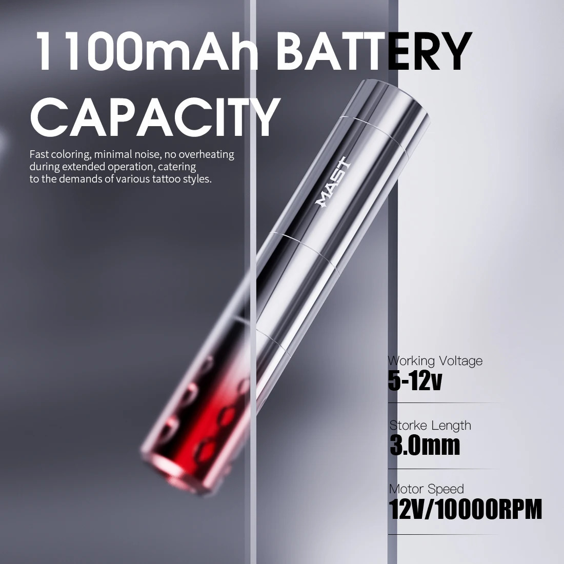 Mast Wireless Tattoo Machine for Permanent Makeup Eyebrows Lips Artist Supplies Gun Fit Universal Cartridges 250809