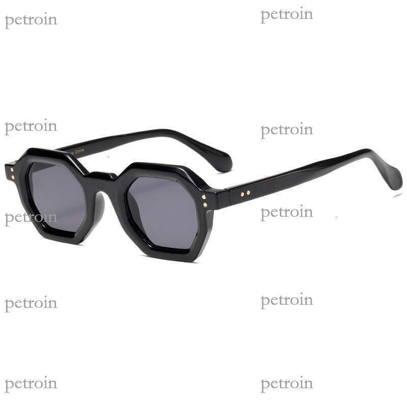 Polygonal Rice Stud New Trend UV400 Anti-UV Sunglasses