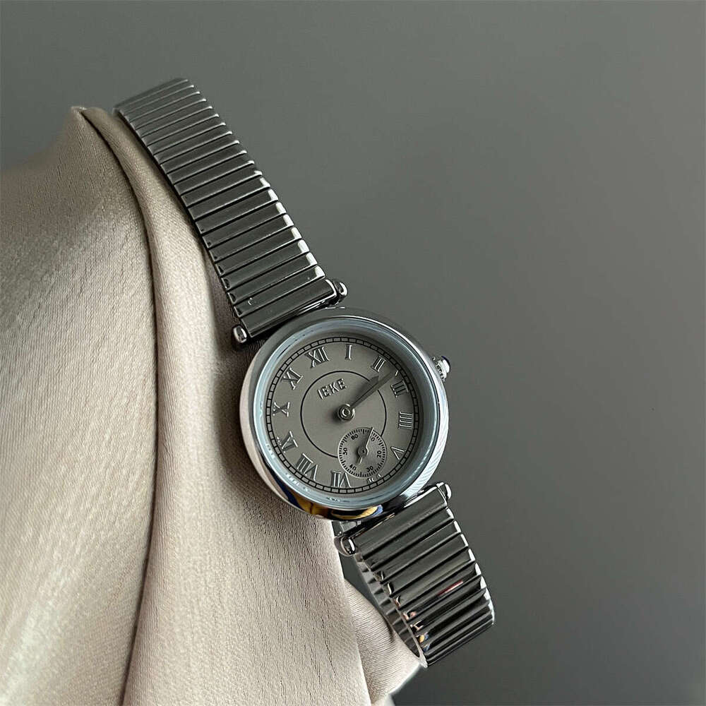 Metal Style Designer Thunder Gray Vintage Niche for Women High-end Quartz Simple Steel Band Women's Watch