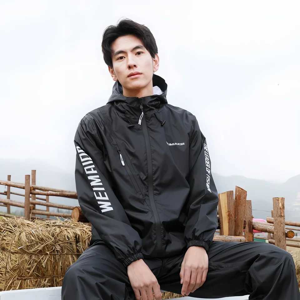 2025 Summer Ultra-thin Breathable Raincoat and Rainpants Set Y250814