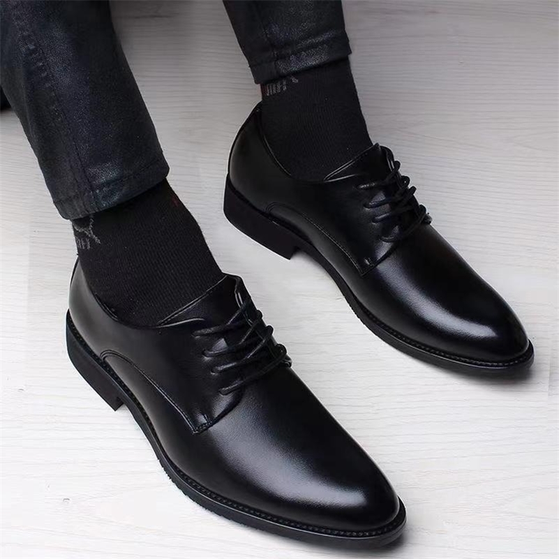 Spring and Autumn British Casual Business Formal Leather Shoes Men Shoes Heightening Single Shoes Casual Shoes Suit 250805