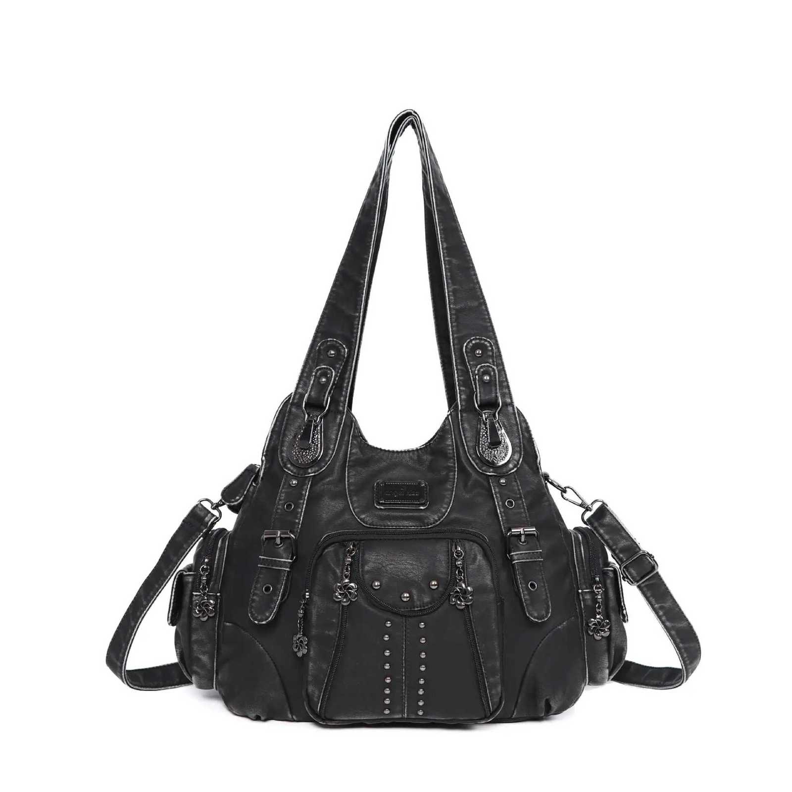 Angelkiss Bag Women Fashion Handbags Women Shoulder Bags PU Leather Handbag Female Satchel Big Shoulder Purse Bag Womens Bag Z250815