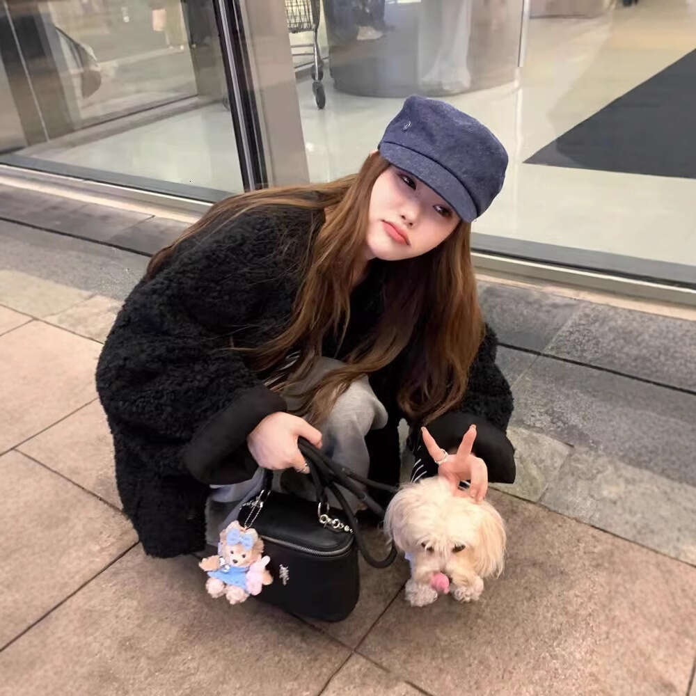 Fashion Warm Faux Fur Jacket Women Korean Casual Elegant Loose Sweater Coat Autumn Winter Vintage Y2K Solid Female Tops New